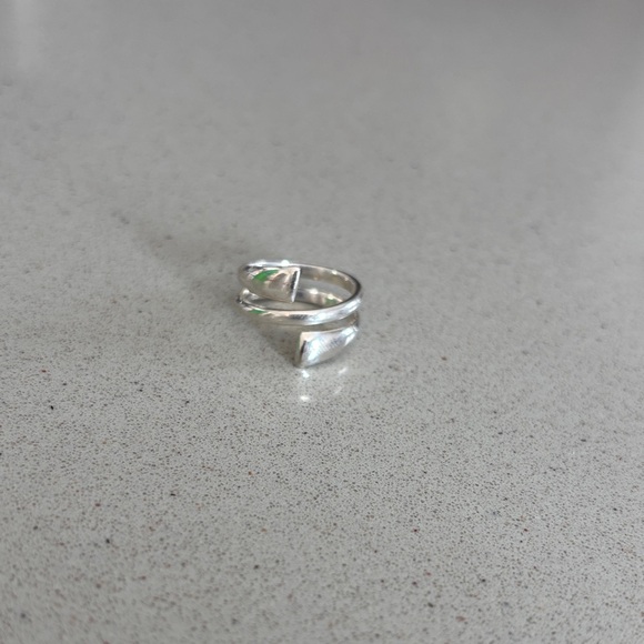 Sterling Silver 925 Wrap Ring Causal Western Modern - Picture 3 of 5